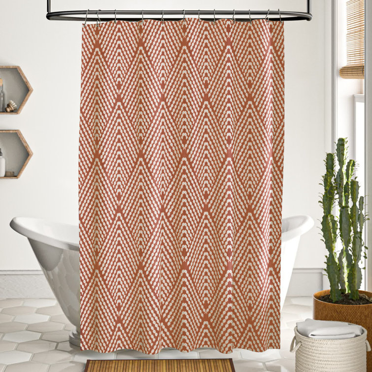 Geometric shower deals curtain